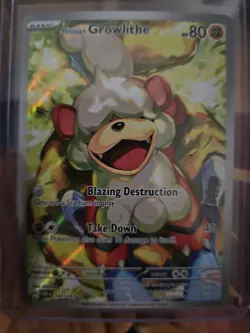 👍Pokemon TCG Hisuian 🔥 Growlithe 🔥 Twilight Masquerade IR 181/167 💎 Mint - Image 1