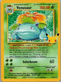 Venusaur 15/102 Classic Collection Celebrations: Classic Collection Pokemon NM - Image 1