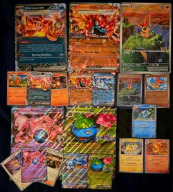 POKEMON TCG LOT OF 5 JUMBO 15 REGULAR PROMOS - VICTINI FULL, CHARIZARD AND MORE - Image 1