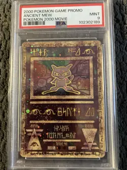 2000 POKEMON GAME MOVIE POKEMON 2000 ANCIENT MEW PSA 9 (SWIRL) - Image 1