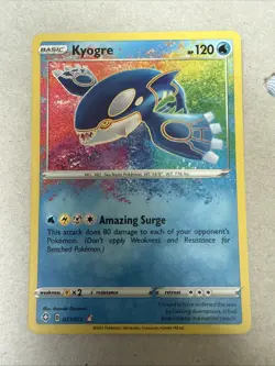 Pokemon TCG Kyogre 021/072 Amazing Rare Shining Fates Holo English 2021 - Image 1