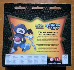 Pokemon Shining Fates Mad Party Pin Collection Box Sealed Galarian Mr. Rime 🔥🔥 - Image 2