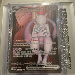 Pokemon TCG Team Rockets Mewtwo EX 213/182 Destined Rivals S&V - Image 1