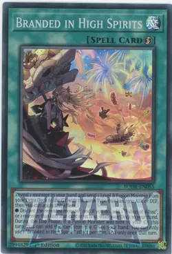 Yugioh BODE-EN055 Branded In High Spirits Super Rare 1st Edition NM/LP - Image 1
