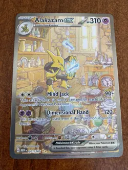 Pokemon TCG Alakazam EX Holo Card 201/165 Scarlet & Violet 151 Series - Image 1
