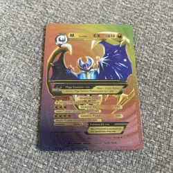 Mega Lunaia Ex Rainbow Foil Fan Art Display Card Hp610 NM - Image 2