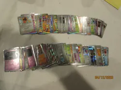 Dive into this collection of 100 Prismatic Evolution Pokemon Foil Cards - Image 1