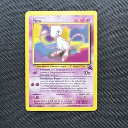 Pokemon Mew #8 Black Star Promo 8 Non Holo WOTC 1999-2000 Vintage Better Than LP - Image 4