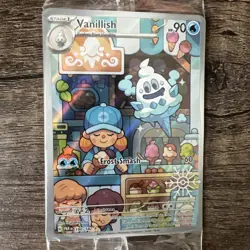 Vanillish 190/182 Holiday Calendar Illustration Rare Pokemon Card - Image 3