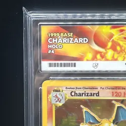 Charizard 4/102 Holo Base Set Pokemon TCG ACE 9 - Image 2
