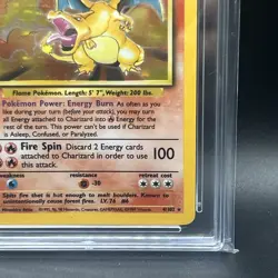 Charizard 4/102 Holo Base Set Pokemon TCG ACE 9 - Image 4
