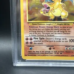 Charizard 4/102 Holo Base Set Pokemon TCG ACE 9 - Image 5