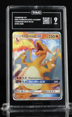 CHARIZARD GX 2019 POKEMON HIDDEN FATES #9/68 TAG 9 - Image 1