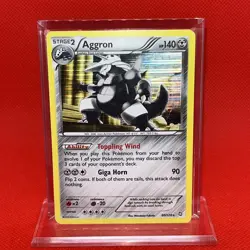 2012 Pokemon TCG Aggron Card 80/124 Rare Cosmos Holo Dragons Exalted - Image 1