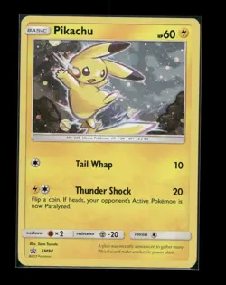 Pokemon 2017 Sun & Moon Pikachu SM98 Holo Black Star Promo - LP - Image 1