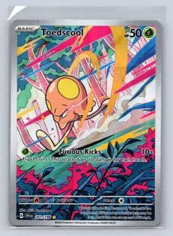 Toedscool 201/198 Illustration Rare Scarlet & Violet Pokemon NM - Image 1