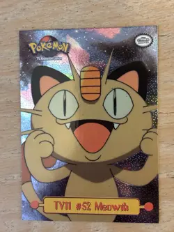 Foil Pokemon TV Animation Edition Puzzle Card TV11 #52 Meowth - Image 1