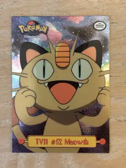 Foil Pokemon TV Animation Edition Puzzle Card TV11 #52 Meowth - Image 2