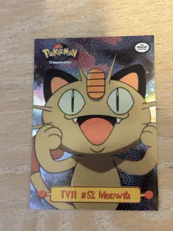 Foil Pokemon TV Animation Edition Puzzle Card TV11 #52 Meowth - Image 3