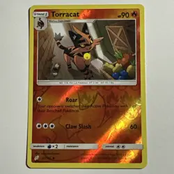 Torracat 21/181 Reverse Holo Card Team Up Pokemon TCG NM/LP - Image 1