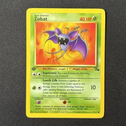Zubat 57/62 1st Edition Fossil Pokemon Card - Image 2