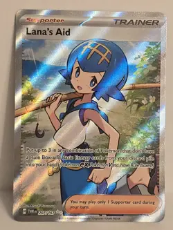 Pokemon Lana's Aid 207/167 Ultra Rare Holo Twilight Masquerade NM - Image 1