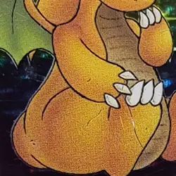 Dragonite 4/62 Fossil Holo LP Pokemon Card Vintage - Image 4