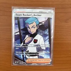 Team Rocket's Archer 223/182 Ultra Rare Destined Rivals Pokemon Near Mint - Image 1
