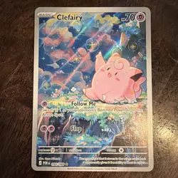 Pokemon TCG Lillie's Clefairy ex 184/159 Sv09 Journey Together SIR Holo English - Image 1
