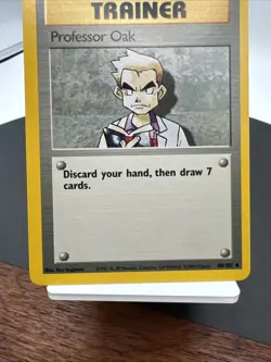 Professor Oak - Trainer - Base Set - Pokemon Card Game TCG - LP - Image 4