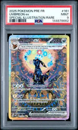 Carte Pokemon Noctali ex 161/131 EV8.5 Evolutions Prismatiques PSA 9 ✨ - Image 2