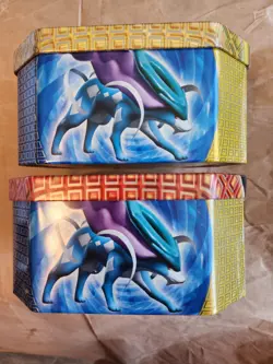 Pokemon collectors tins Raikou&Entei 2007 Secret Wonders expansion. EMPTY - Image 5
