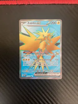 Pokemon Zapdos ex 192/165 Scarlet & Violet 151 Ultra Rare Full Art Holo NM - Image 1