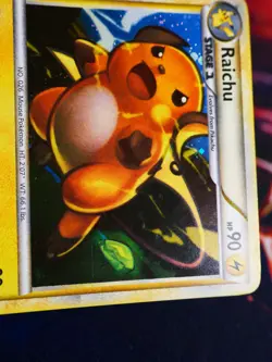 LP Pokemon (Holo) RAICHU Card HS TRAINER KIT Set 30/30 HGSS Foil Half Deck#5 - Image 4