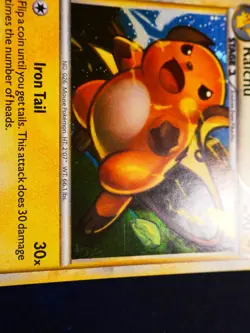 LP Pokemon (Holo) RAICHU Card HS TRAINER KIT Set 30/30 HGSS Foil Half Deck#5 - Image 5