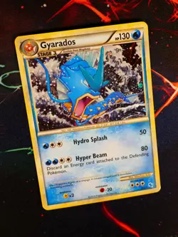 LP/MP Pokemon (Holo)GYARADOS Card HS TRAINER KIT Set 30/30 HGSS Foil Half Deck#5 - Image 1