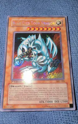 Blue-Eyes Toon Dragon MRL-000 Magic Ruler 1st Edition - Image 1