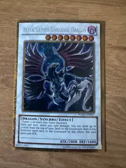 Yu-Gi-Oh! BLACKFEATHER DARKRAGE DRAGON / PGLD-EN017 / GOLD SECRET RARE / NM - Image 1