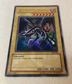 Yu-Gi-Oh Legend Blue Eyes Red-Eyes B. Dragon Unlimited Ultra Rare LOB-070 1996 - Image 3