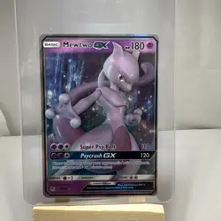 Pokemon TCG Mewtwo GX Card 31/68 Hidden Fates Holo Ultra Rare - Image 1
