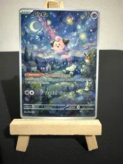 Cleffa Snorlax Mimikyu Hoothoot Pokemon Card Display Art Card - Image 1