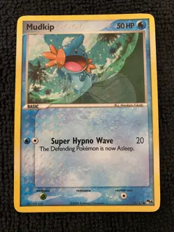 Pokemon Mudkip 011/017 POP Series 4 RARE Holo 2006 Vintage EX Era Card LP - Image 1