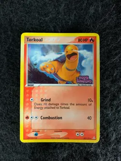 Torkoal 33/110 Reverse Holo Stamped EX Holon Phantoms Pokemon Card - Image 1