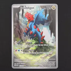 Pokemon TCG Card Druddigon 151/086 White Flare Illustration Rare *English* - NM - Image 1