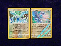 Lugia Reverse Holo Lot Team Up 131/181 & Darkness Ablaze 140/189 Pokemon Card LP - Image 1