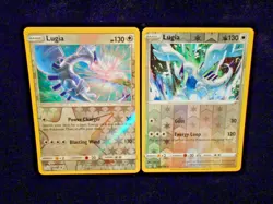 Lugia Reverse Holo Lot Team Up 131/181 & Darkness Ablaze 140/189 Pokemon Card LP - Image 3