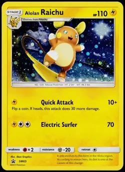 Jumbo Cards #SM65 Alolan Raichu - Image 1