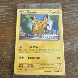 Pikachu Promo Card 20/108 Sealed Build a Bear Workshop Stamped Mint Condition - Image 1