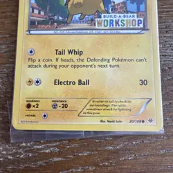 Pikachu Promo Card 20/108 Sealed Build a Bear Workshop Stamped Mint Condition - Image 3