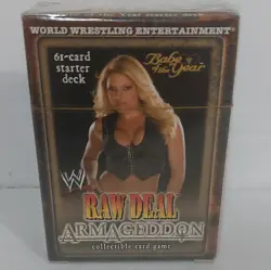 WWE Raw Deal - Armageddon Babe of the Year Starter Deck Box / 61 Cards / 2005 - Image 1